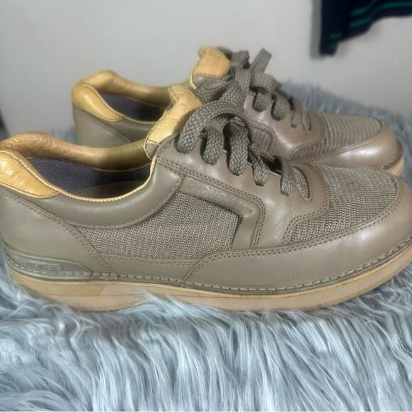 Rockport Brown and Gold Sneakers with Leather Finish - Picture 1 of 13